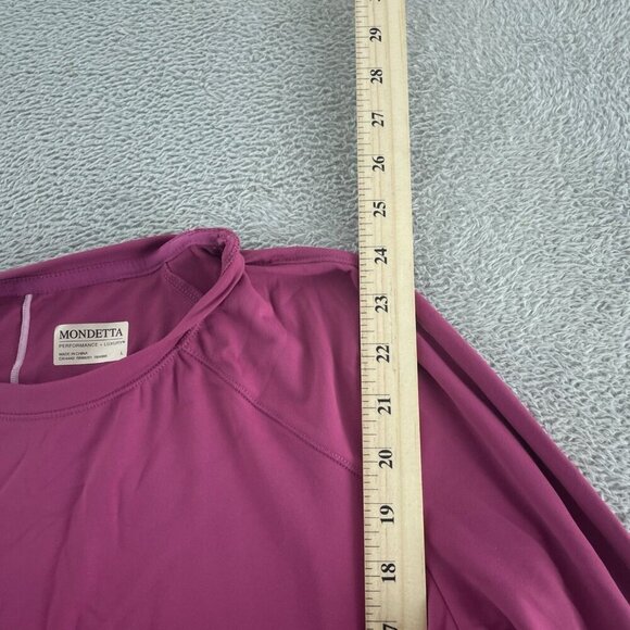 Mondetta Womens Long-Sleeve Performance Shirt L Recycled Nylon NWT 5951 - Picture 5 of 8